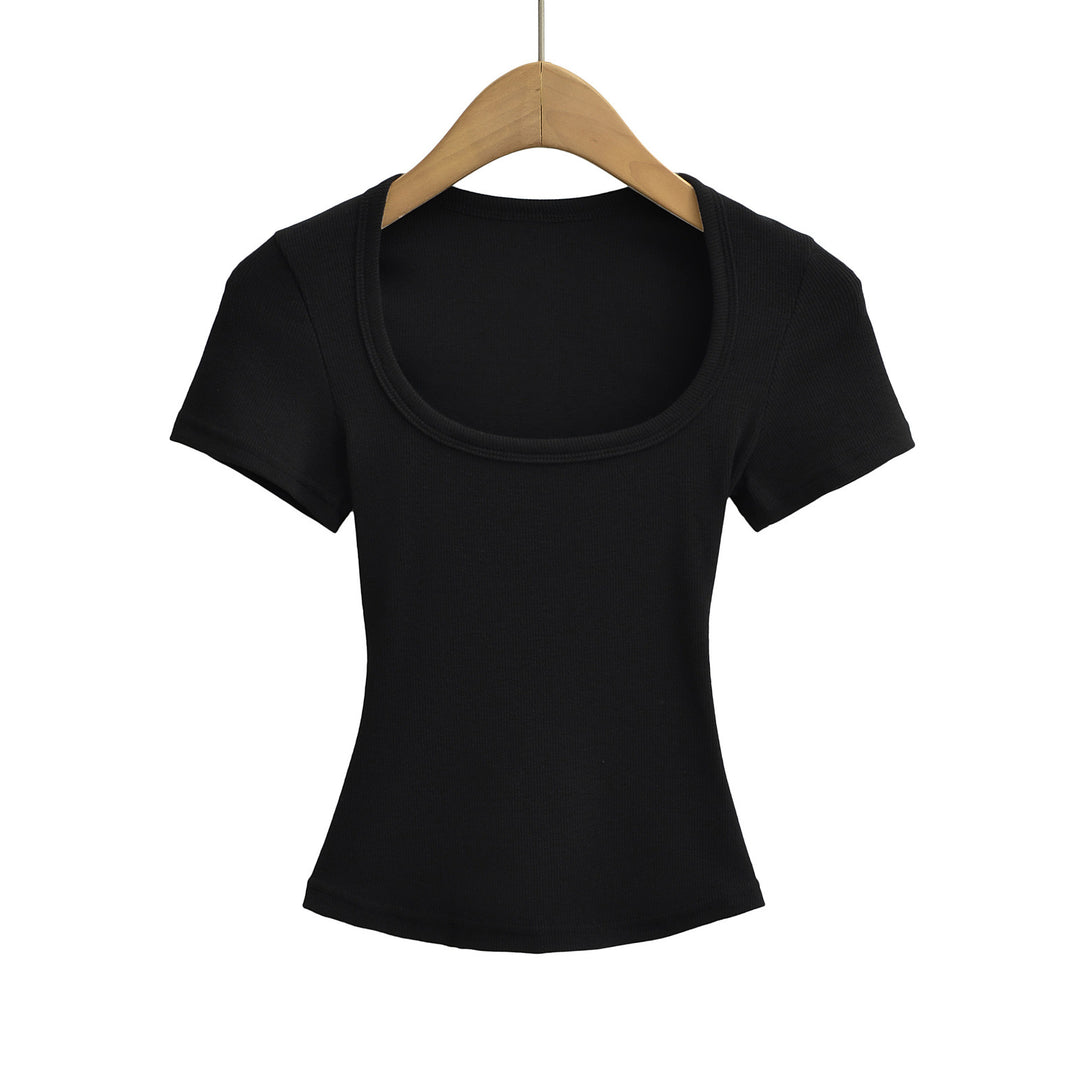 Dame figursyet rundhalset T-shirt lavet af kvalitetsjersey Stilla