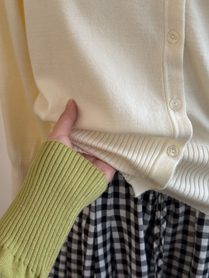 Dame elegant, alsidig cardigan med fine strikdetaljer Stilla
