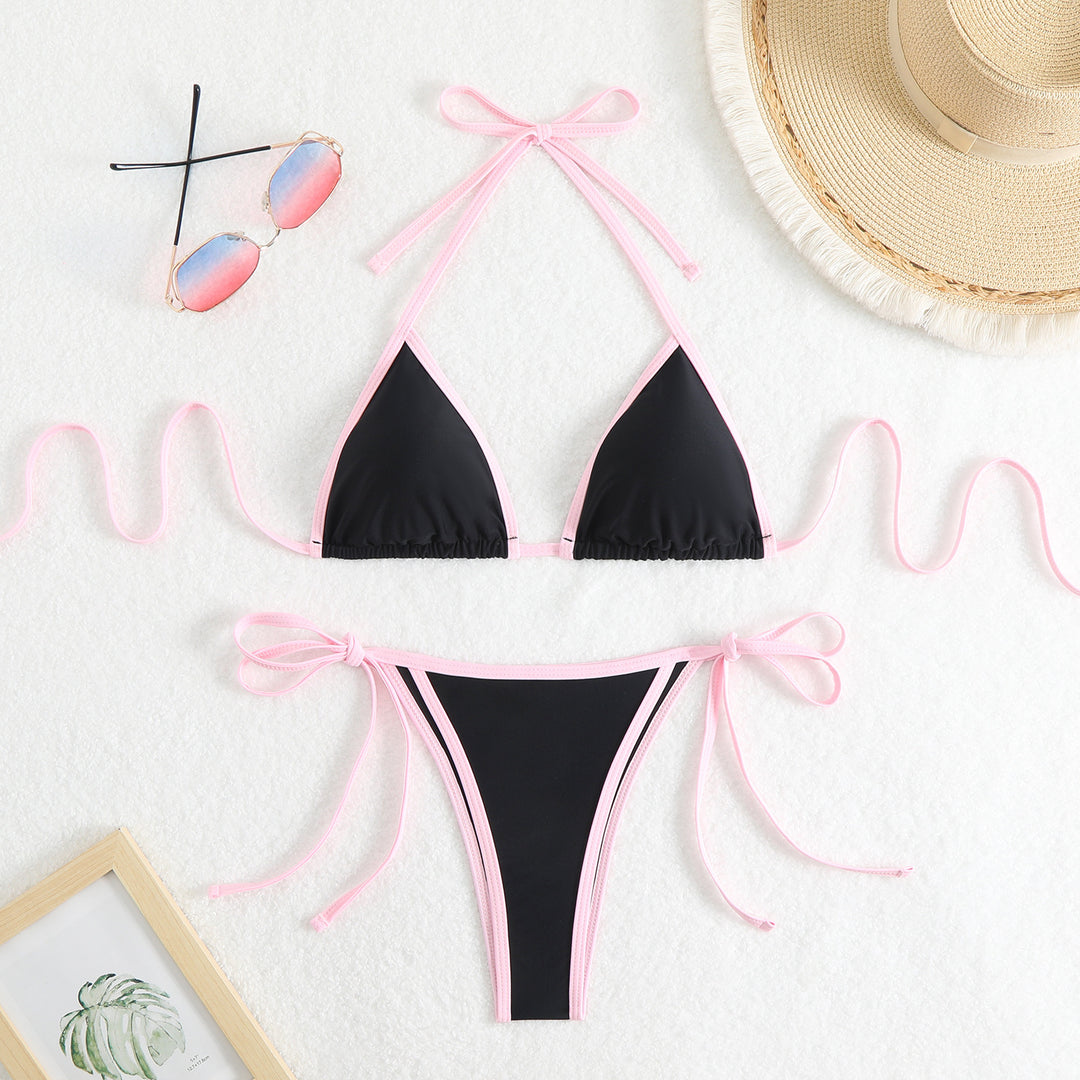 Dame Triangel-Bikini med justerbare stropper Skovae