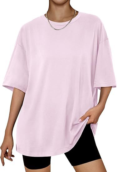 Dame Oversized Struktur T-Shirt Stilla