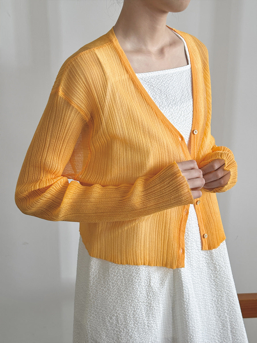 Dame let strikket cardigan med struktureret design og åben front Stilla