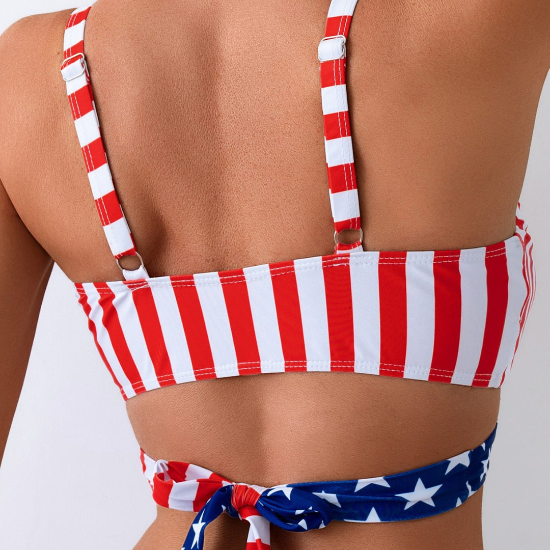 Dame Højskåret Bikini med innovativt Wickeldesign Skovae