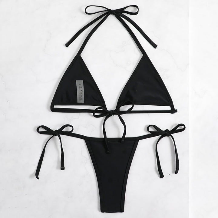 Dame Cut-Out Bikini med snøre detaljer Skovae