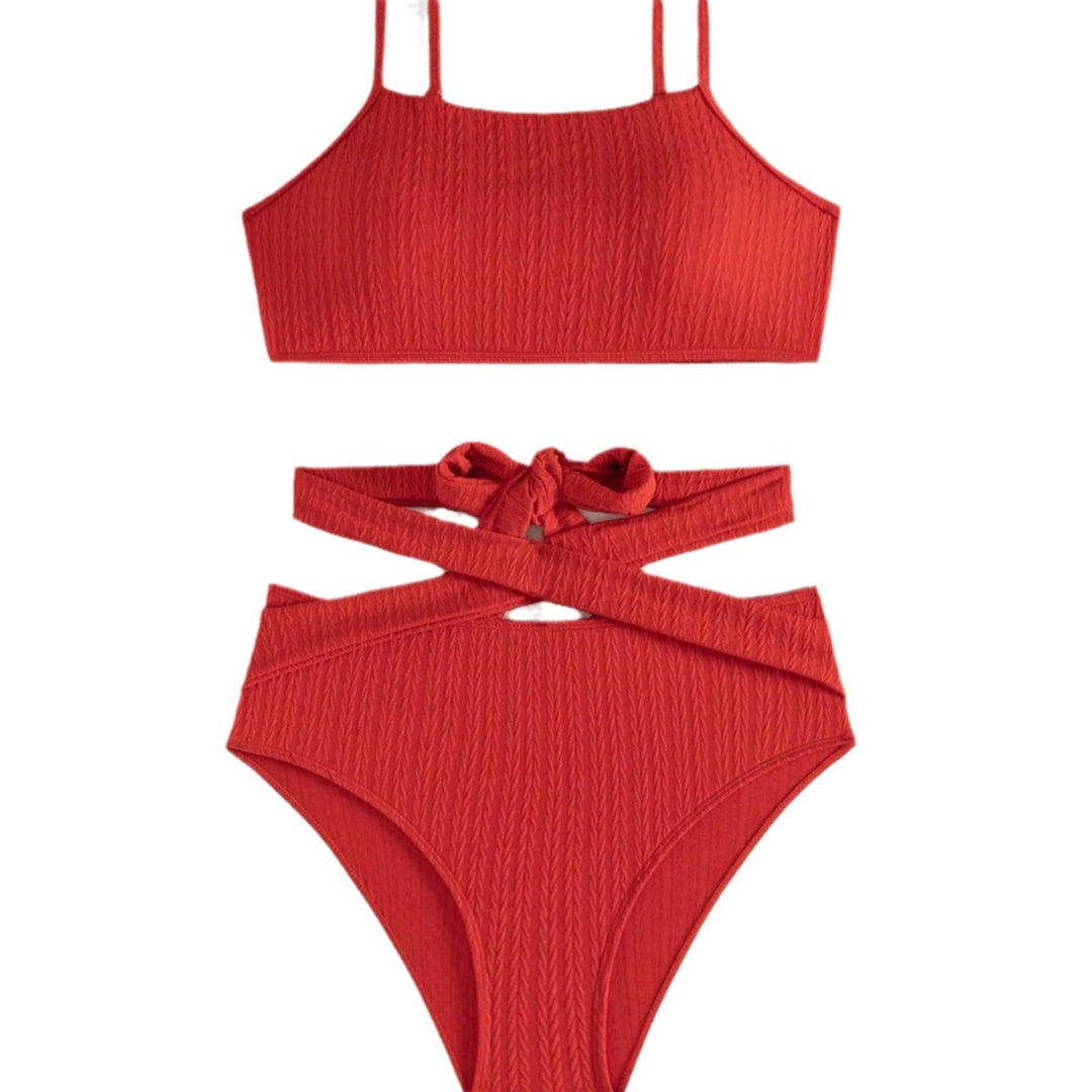 Dame Højtaljede Bikini med trendy snit Skovae