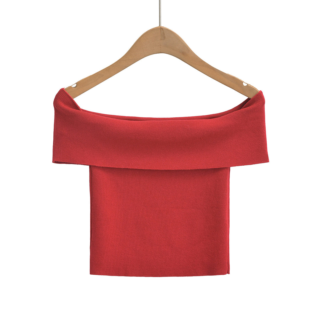 Dame Off-Shoulder Top med elegant buekrave og afslappet snit Stilla