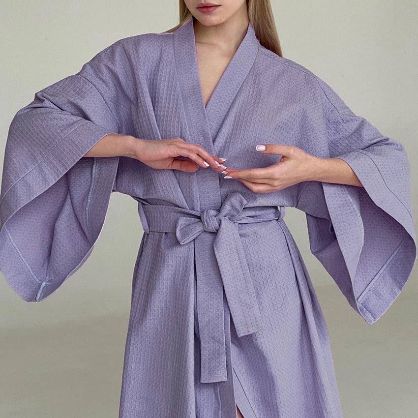 Dame Kimono Morgenkåbe Stilla