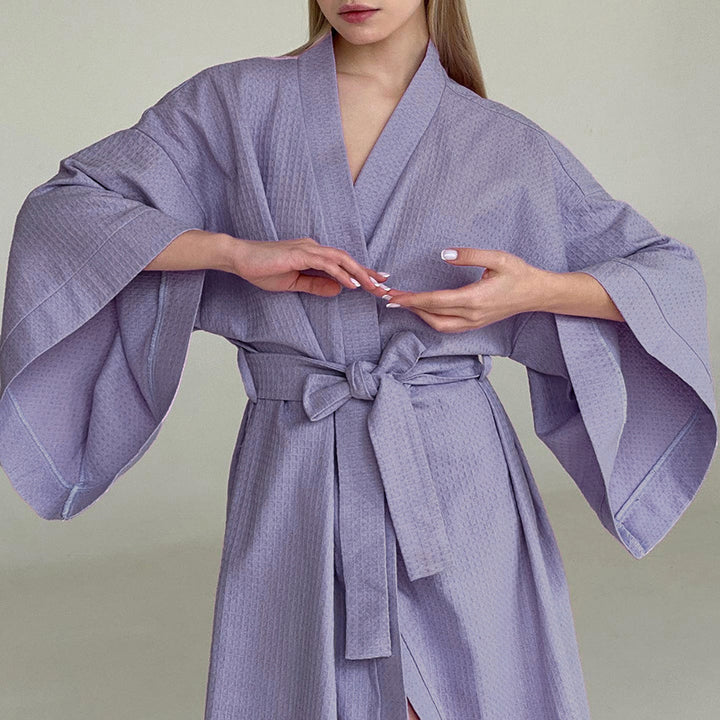 Dame Kimono Morgenkåbe Stilla