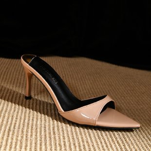Dame stilfulde spidse Slingback-hæle med elegant rem-detalje Stilla