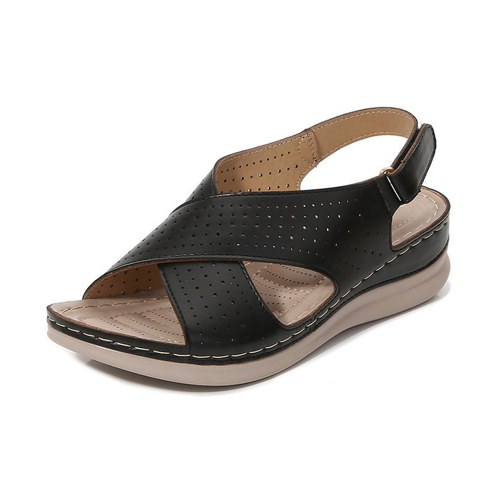 Dame Sandaler med åndbar perforering og komfortsål Stilla