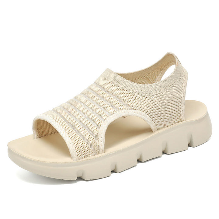 Femme Åndbare Åben-Tå Sport Sandaler med Komfort-Fodskammel Stilla