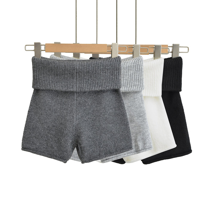Dame Sporty shorts med højt liv og elastisk ribkant Stilla