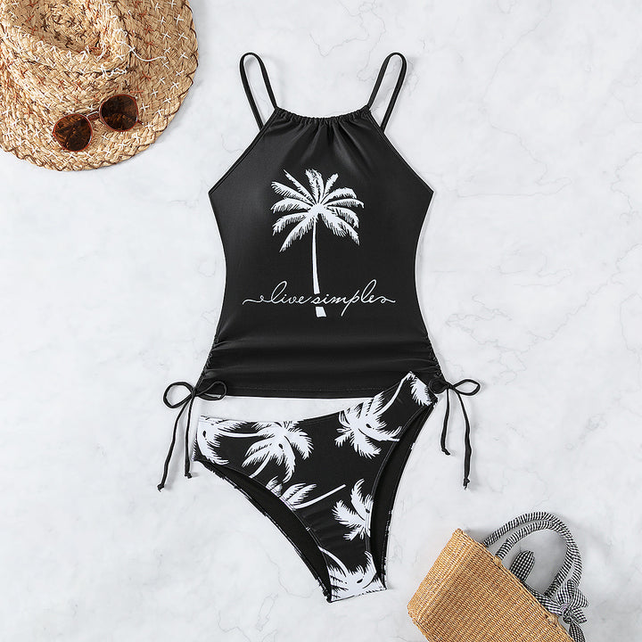Dame Tankini med elegant palmetema Skovae