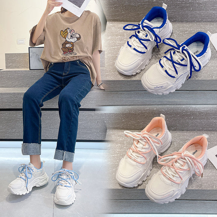 Dame sporty sneakers med skridsikker sål og åndbar overfladestruktur Stilla