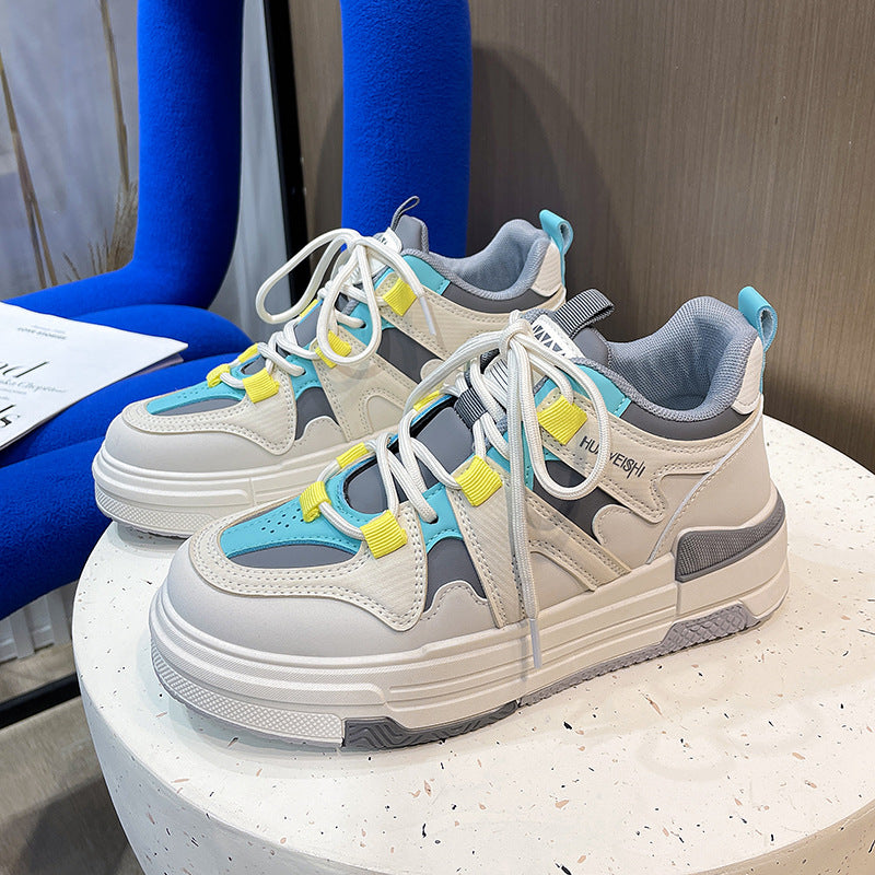 Dame mode Chunky Sneakers med åndbare indsatser og dämpende sål Stilla