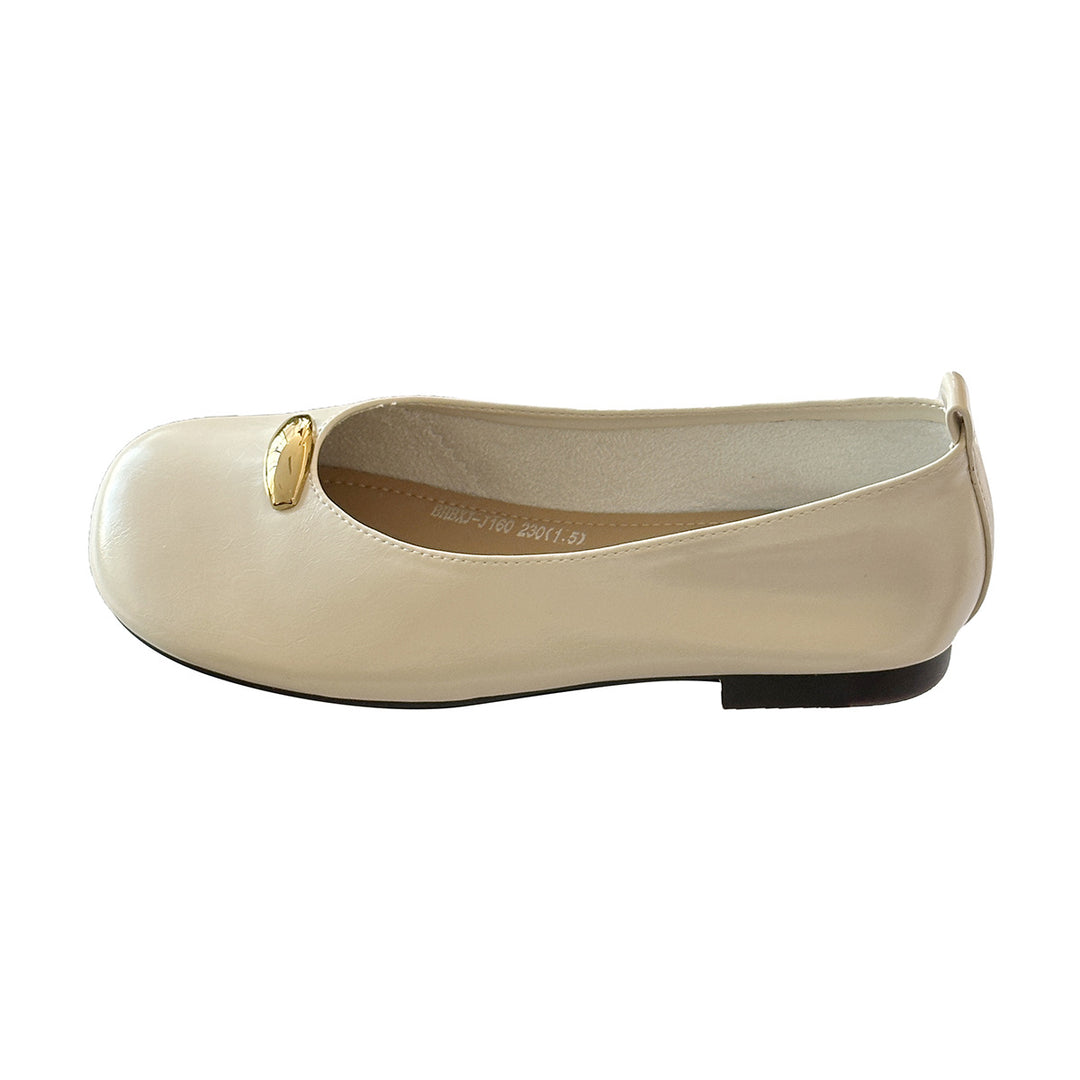 Damer Elegante Slip-On Balletsko med smart metallisk accent Stilla
