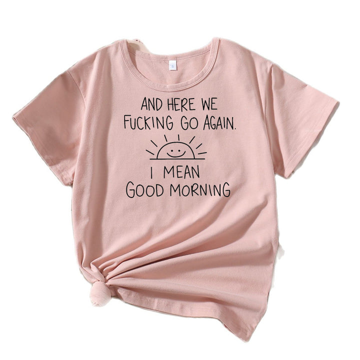 Dame Relaxed Fit Grafik Citater T-Shirt Stilla