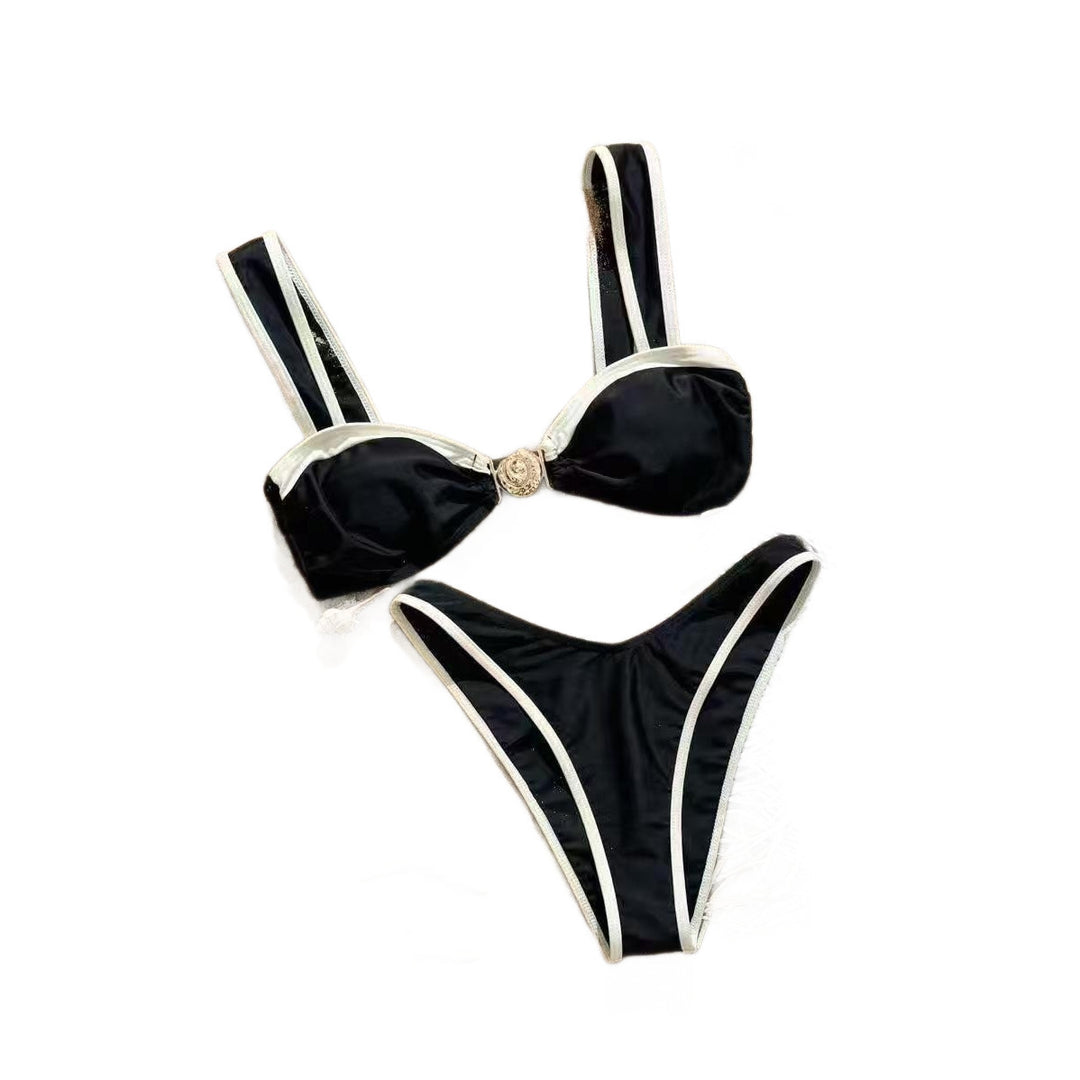 Dame designer-bikini med udsmykkede stropper Skovae