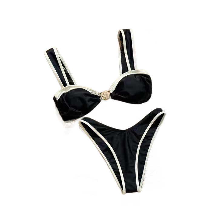 Dame designer-bikini med udsmykkede stropper Skovae