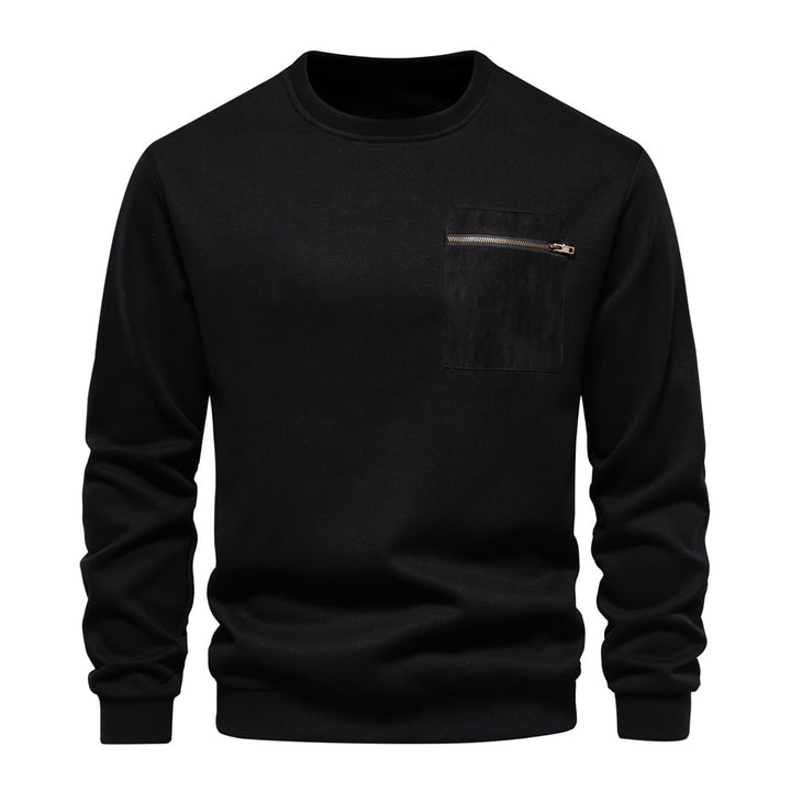 Herrer sweatshirt med praktisk brystlomme og moderne design Stilla