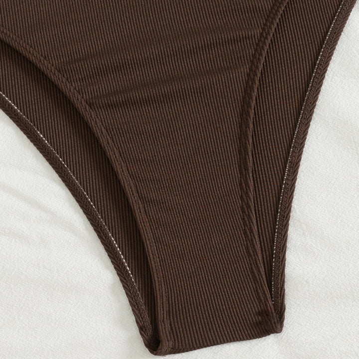 Dame Elegant Én del Badedragt med asymmetrisk snit og dekorativ ringdetalje Stilla