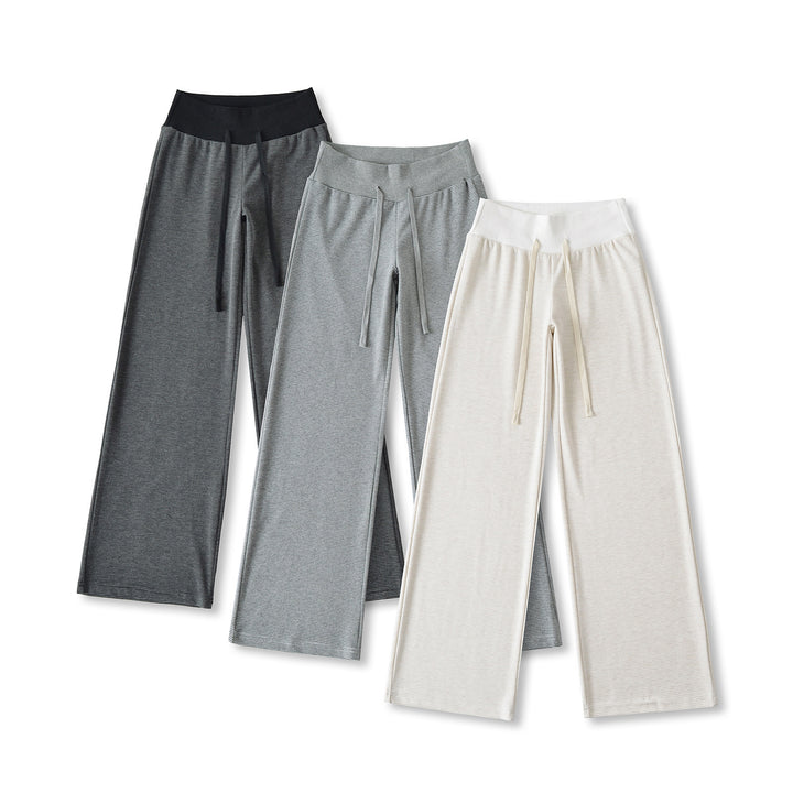 Dame Relaxed Fit Sweatpants med elastisk talje og fashionable stripe mønster Stilla