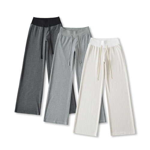 Dame Relaxed Fit Sweatpants med elastisk talje og fashionable stripe mønster Stilla