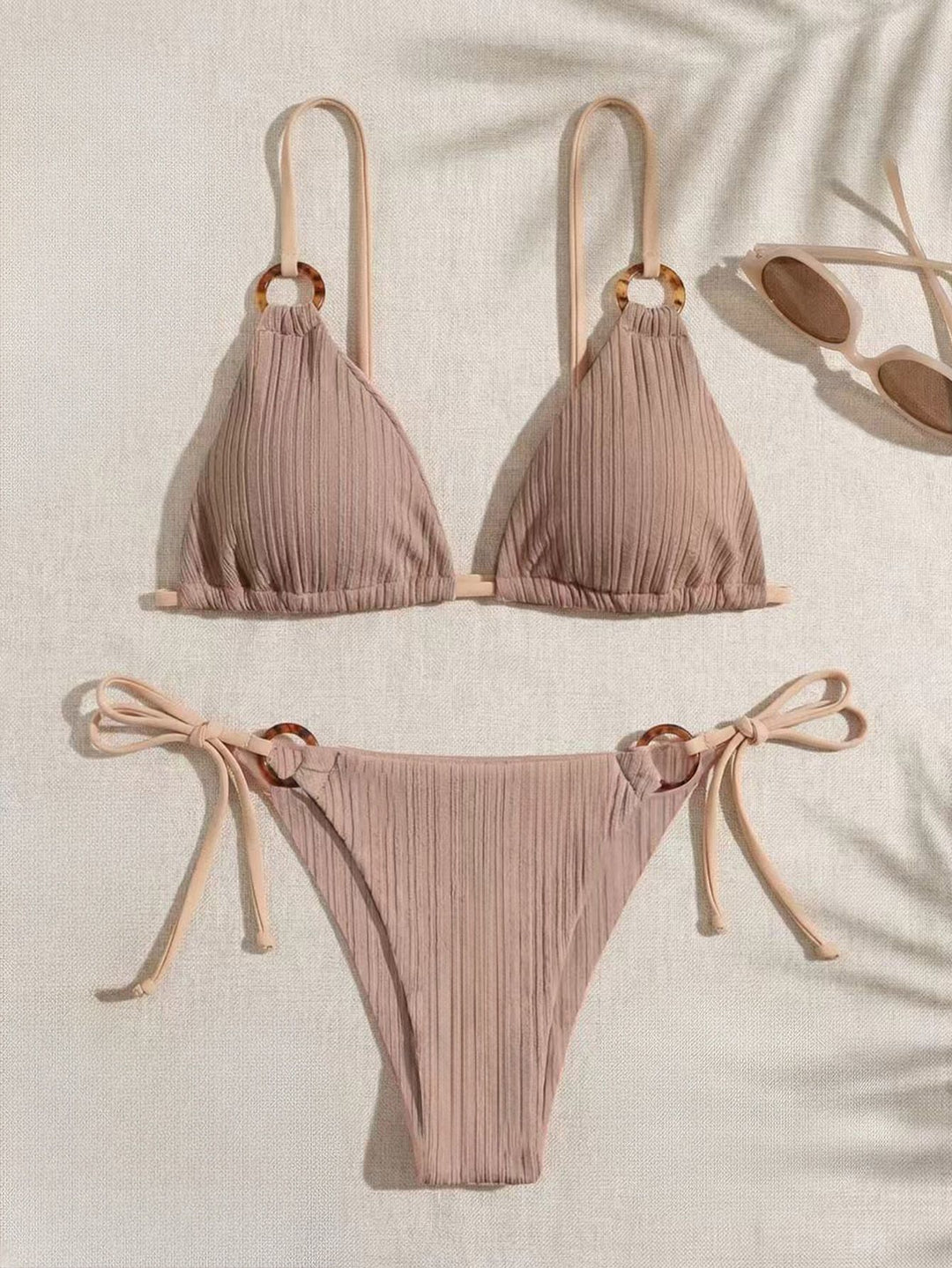 Dame trekantsbikini med justerbare stropper Skovae