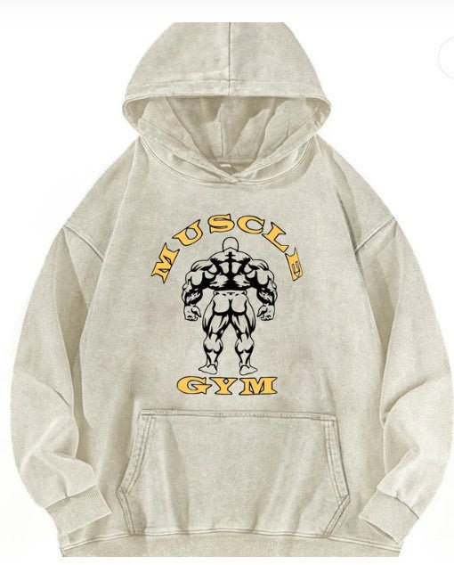 Dame hoodie med inspirerende fitness motiv Skovae