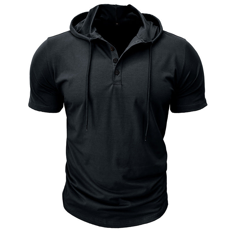 Herre Kortærmet Hoodie T-Shirt Stilla
