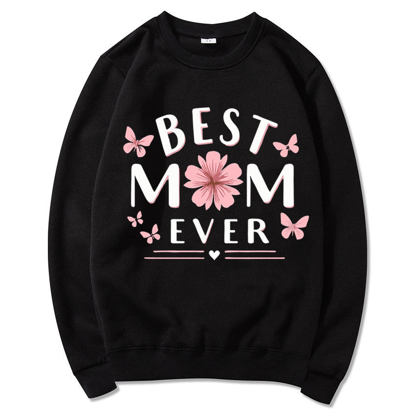 Kvinders sweatshirt med legende yndlingsudsagn og blomsterdesign Stilla
