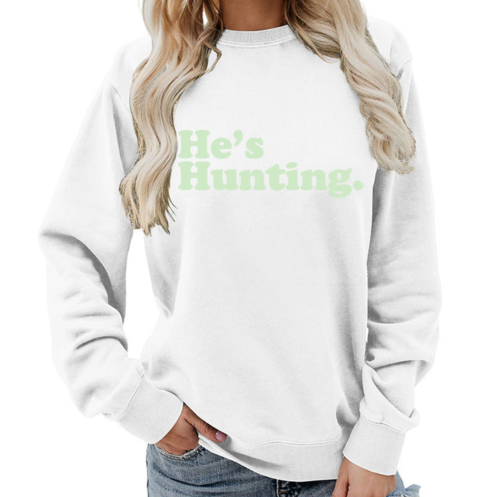 Kvinders sweatshirt med moderne skrift og afslappet snit Stilla