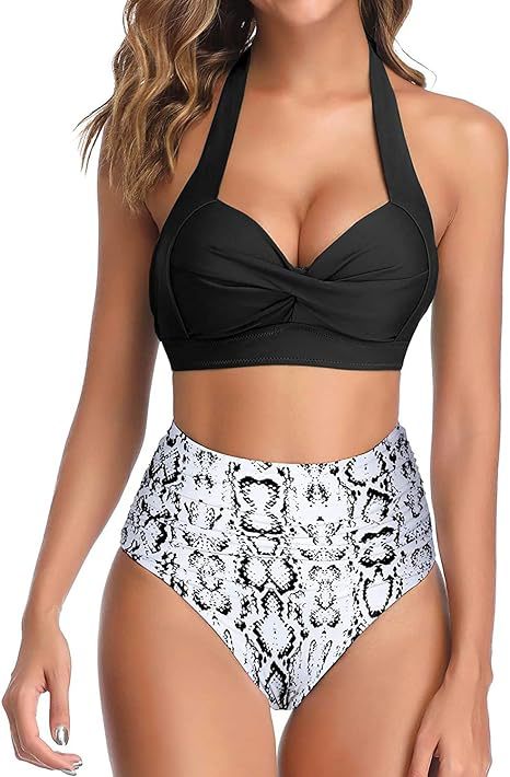 Damer Højt skåret bikini med raffineret top Skovae