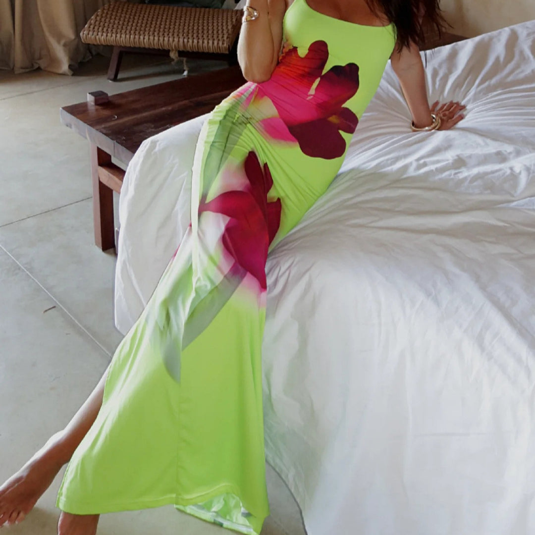 Femme Floral Print Sommerkjole Stilla