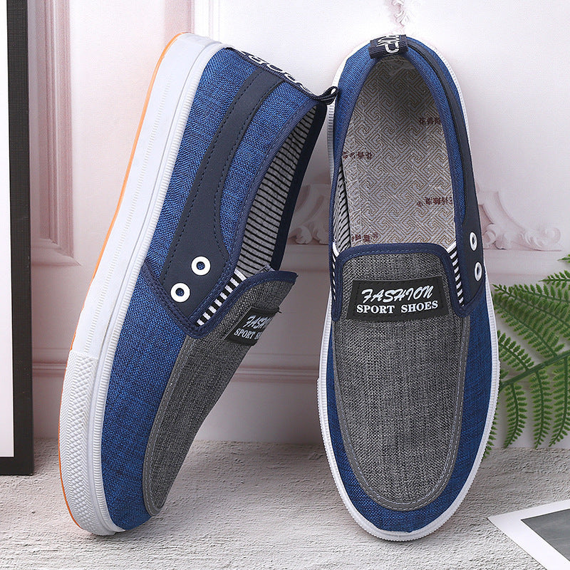 Dame Casual Slip-On Sneakers med struktureret stof og fleksibel komfort Stilla