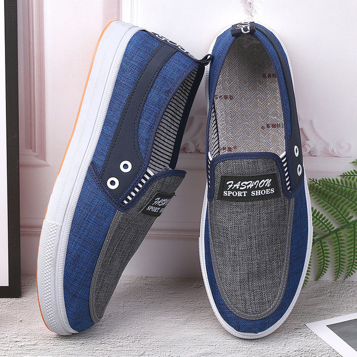 Dame Casual Slip-On Sneakers med struktureret stof og fleksibel komfort Stilla
