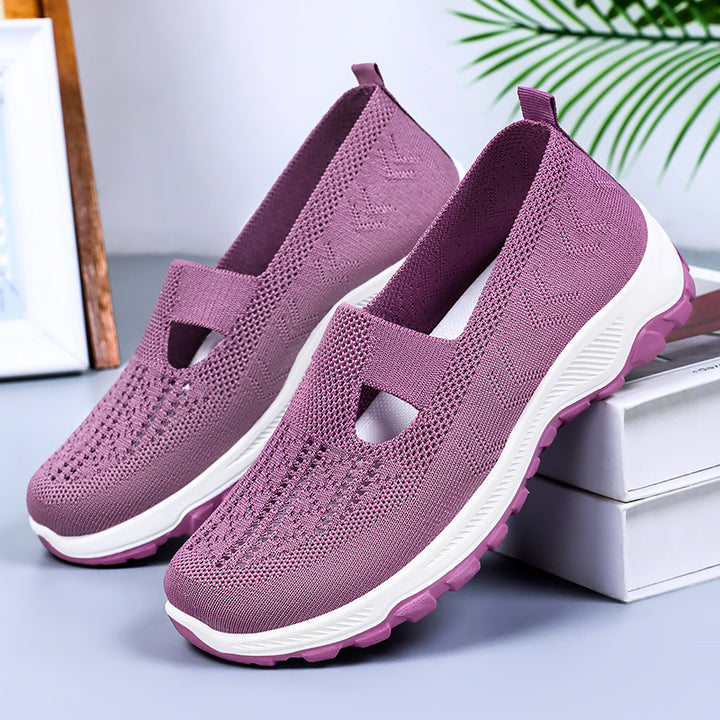 Femme Slip-On Sportswalk Sneakers med åndbart strikdesign Stilla