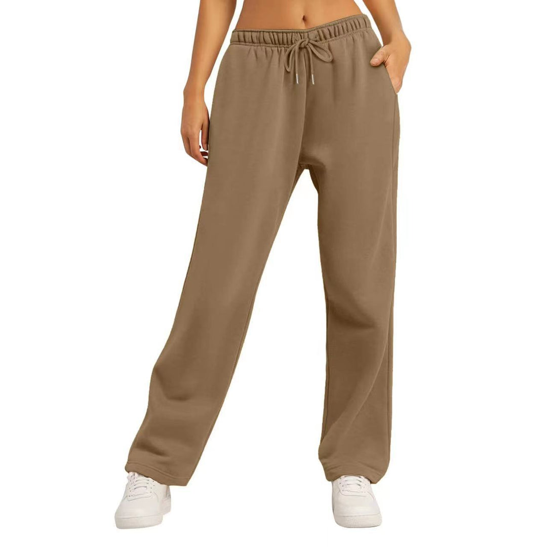 Dame Komfortable Casual Joggingbukser med Side lommer Skovae