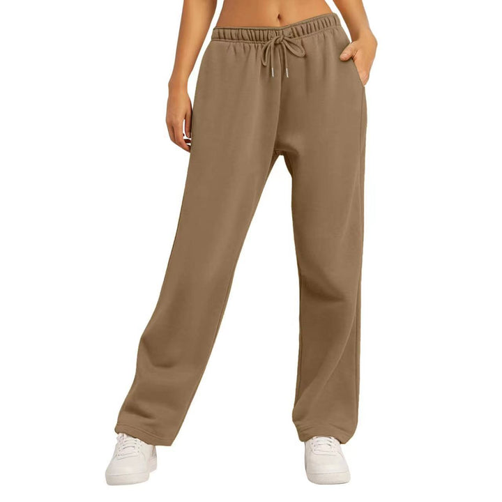 Dame Komfortable Casual Joggingbukser med Side lommer Skovae