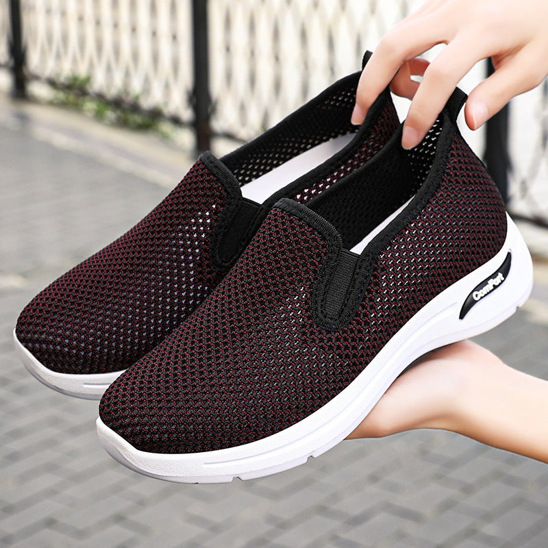 Dame Behagelige Slip-On Sneakers med åndbart Overmateriale Stilla