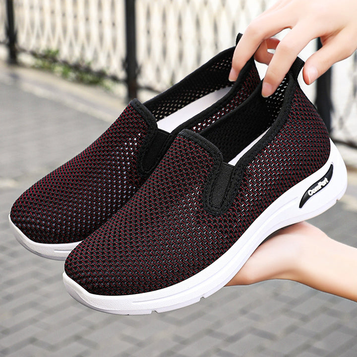 Dame Behagelige Slip-On Sneakers med åndbart Overmateriale Stilla