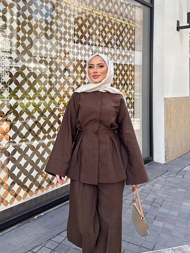 Dame moderigtigt plus size sæt med løs pasform Stilla