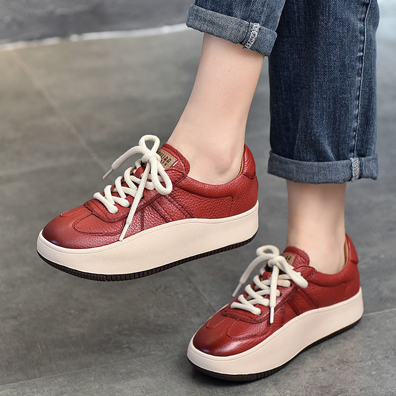 Dame Komfortable Sneakers i urban stil med tykk platformsål og åndbart overmateriale Stilla
