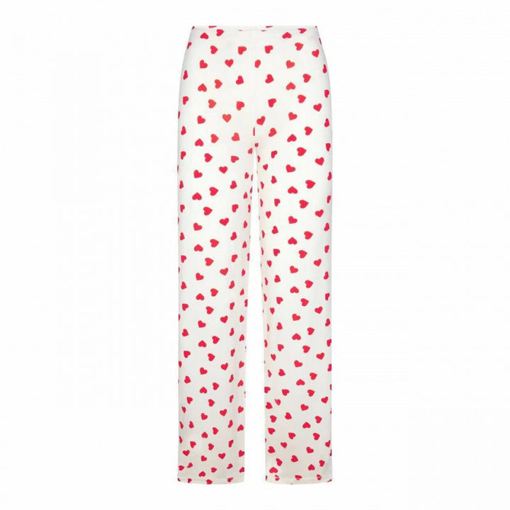 Damer Hjerte Tryk Spaghetti Stropper Crop Top Stilla