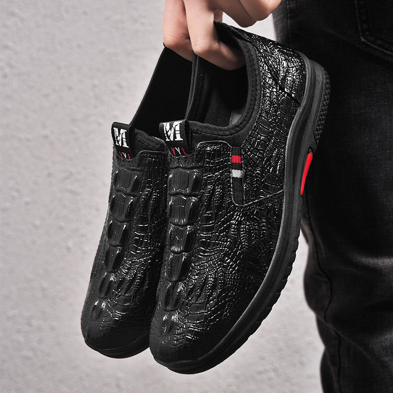 Herrer Fritid Slipper Sneakers med Krokodilletekstur Stilla