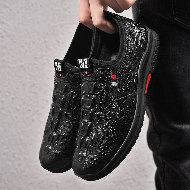 Herrer Fritid Slipper Sneakers med Krokodilletekstur Stilla