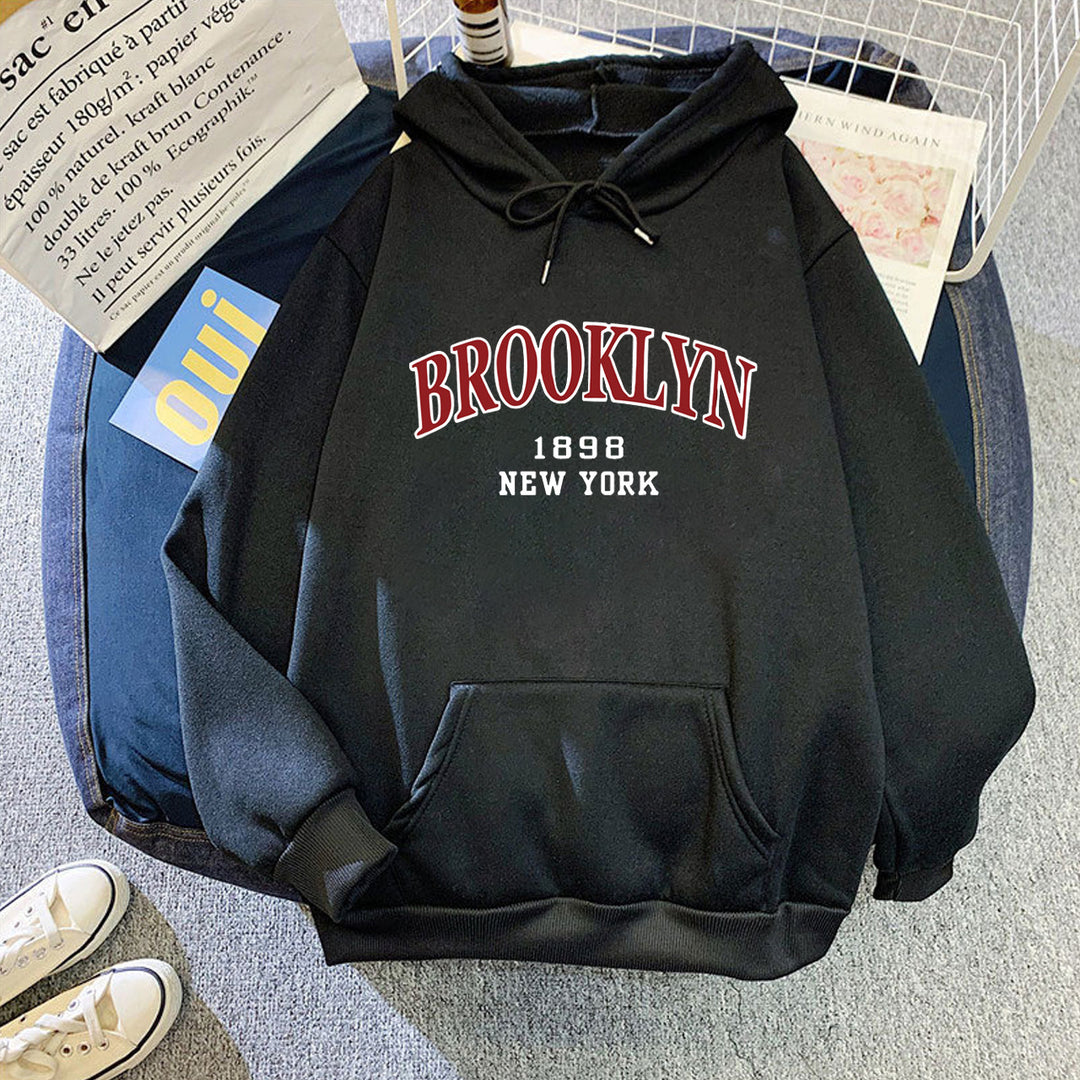 Kvindernes hoodie med urban Brooklyn design Skovae