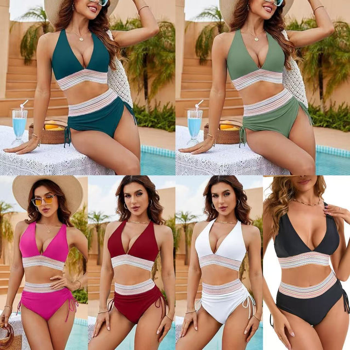 Damer højtsiddende bikini med elastisk design Skovae
