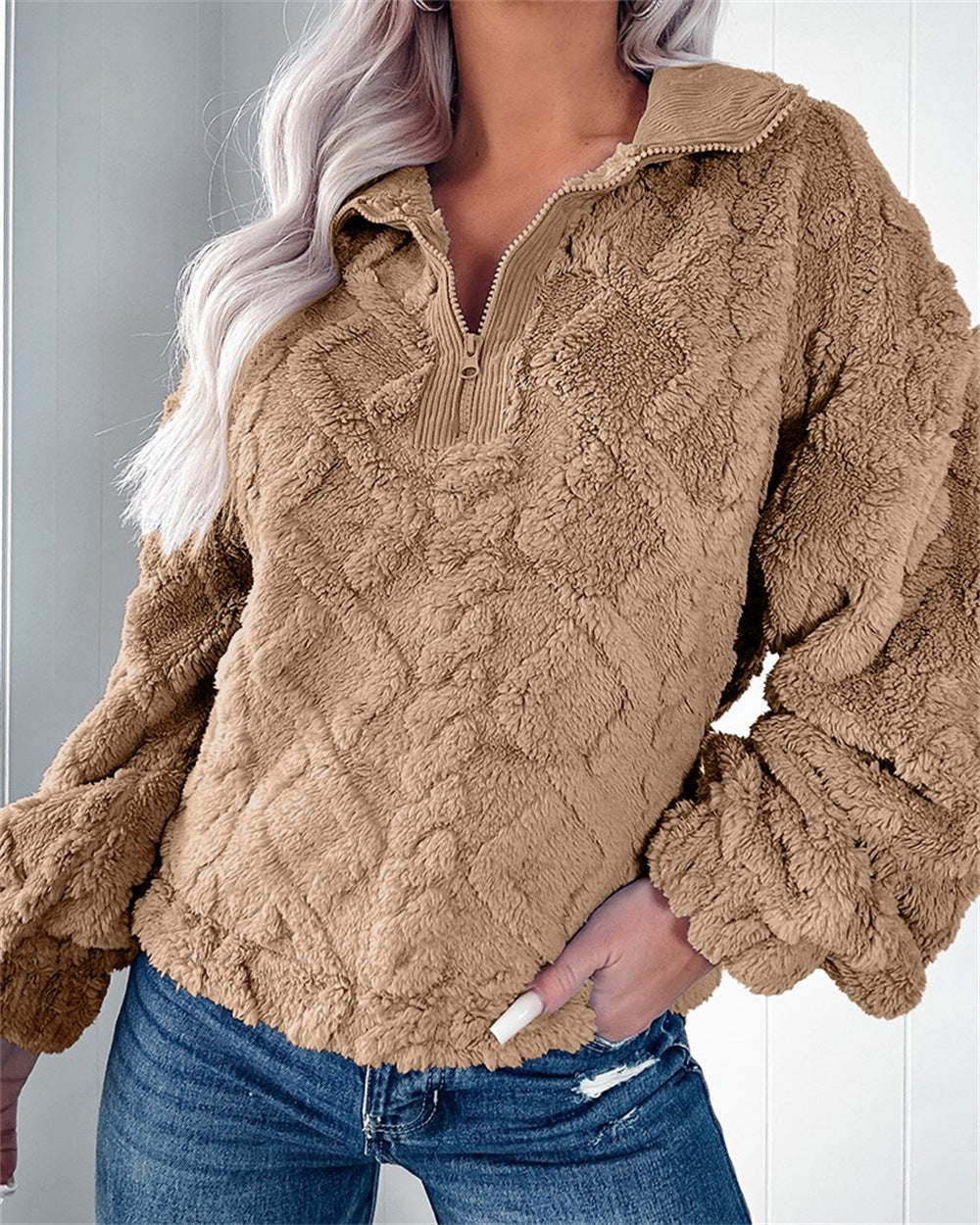 Dame hyggelig fleece-trøje Stilla