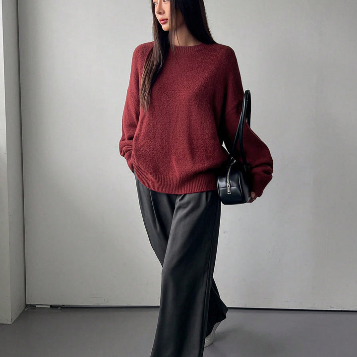 Kvinder Casual Sweater med blødt tekstureret materiale og elegant snit Stilla