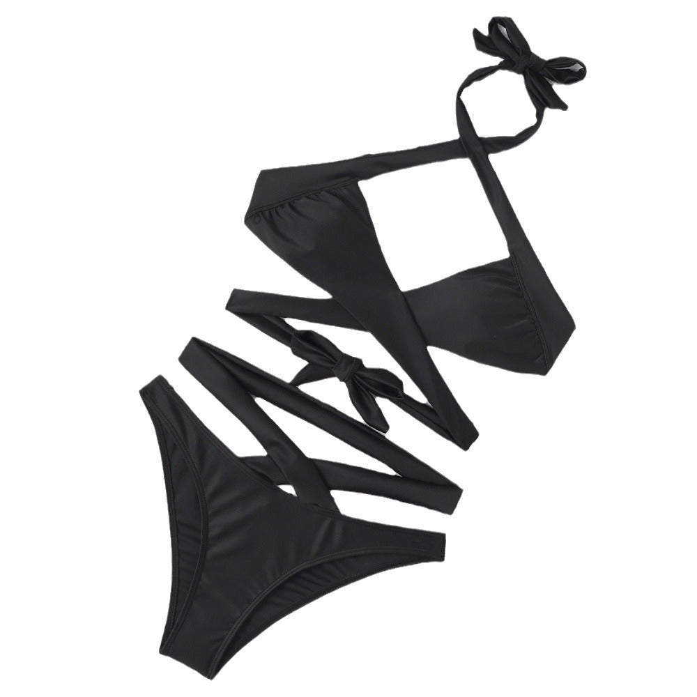 Dame justerbart Tie-Front Bikini-Sæt Stilla